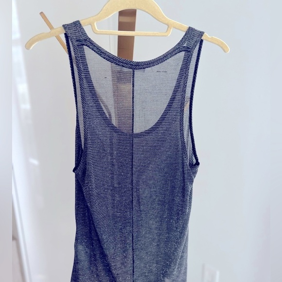 Rag & Bone Silver Metallic Tank Top - Picture 10 of 13